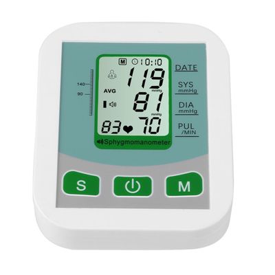 Electronic Voice Upper-Arm Blood Pressure Monitor, 1 Count, White