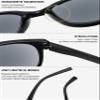 Lanomi Rectangular Tinted Reading Glasses with Sun Protection, Transparent Blue, +3.0 view 4