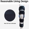 Hinged Knee Brace and Immobilizer, Adjustable, for Left or Right Leg, Black view 4