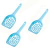 Cat Litter Scoops, 3-Pack, Large, Plastic, Blue view 1