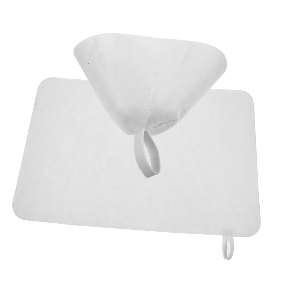 FOMIYES Felt Sauna Hat Set, Water-Absorbent, Breathable, White