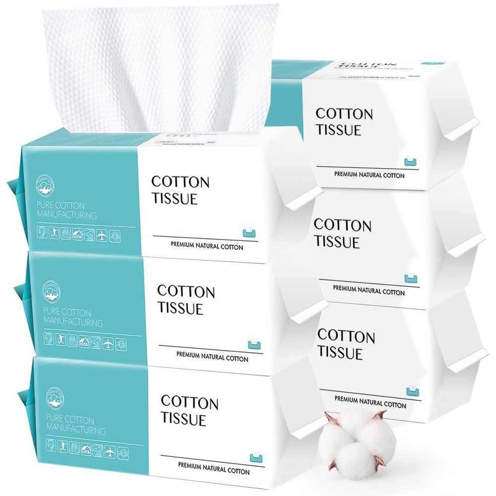 Facial Cleansing Towels, 600 Soft Cotton Towels