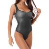 WILLBEST Women's Sexy Lingerie Set, Breathable Underwear, Babydoll Mini Dress, Non-Push-Up Sports Bra, Fishnet Stockings, Bra Pads, Whip and Garter Straps view 3