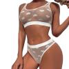 WILLBEST Plus-Size Women's Sexy Pink Lingerie Bra and Garter Set with Stockings, Size 80C, Babydoll and Bustier for Pregnant Women view 1