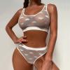 WILLBEST Plus-Size Women's Sexy Pink Lingerie Bra and Garter Set with Stockings, Size 80C, Babydoll and Bustier for Pregnant Women view 3