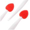 MAGICLULU 4 Sets Double-Sided Silicone Nose and Lip Exfoliating Brushes, Portable Facial Cleansing Tool, 6 Pieces × 4 view 3