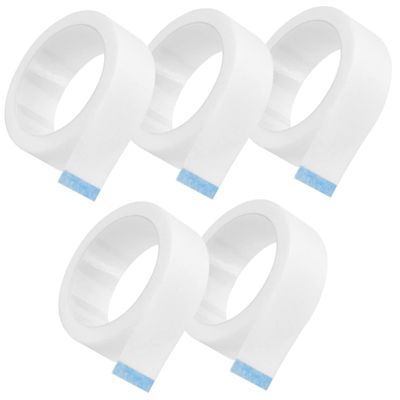MAGICLULU Eyelash Extension Tape, 5 Rolls, White Nonwoven, Gentle and Breathable