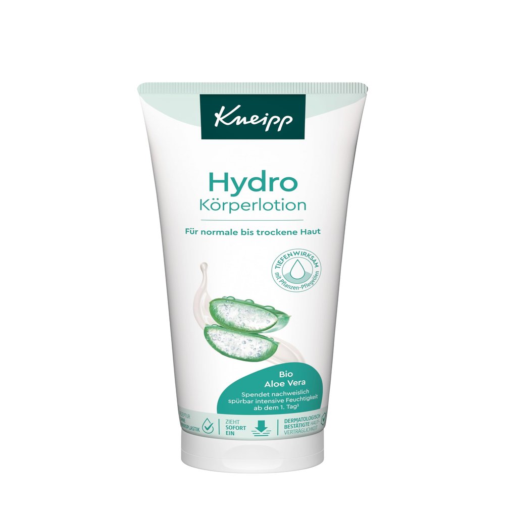 Kneipp Hydro Body Lotion with Organic Aloe Vera and Panthenol, 200 ml