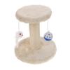 Cat Scratching Post with Nail File, Two-Tiered with Two Balls view 1