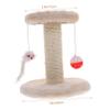 Cat Scratching Post with Nail File, Two-Tiered with Two Balls view 2