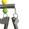 VANZACK Stainless Steel Parrot Toy with Bell and Squirrel Toy view 3