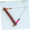Parrot Hanging Swing with Small Bells, Wooden Swing view 2
