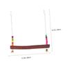 Parrot Hanging Swing with Small Bells, Wooden Swing view 3