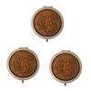 MAGICLULU 3-Piece Vintage Double-Sided Folding Compact Makeup Mirror view 1