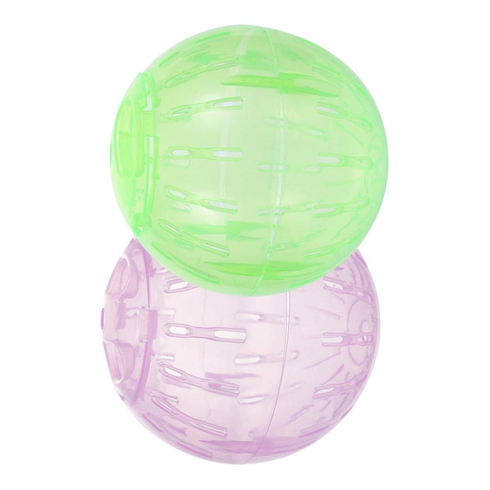 CIYODO Hamster Exercise Balls, 10 cm, 2-Pack, Transparent Plastic