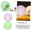 CIYODO Hamster Exercise Balls, 10 cm, 2-Pack, Transparent Plastic view 2