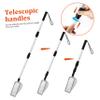 CIYODO 2-Piece Cat Litter Scoops with Extendable Stainless Steel Handles view 2