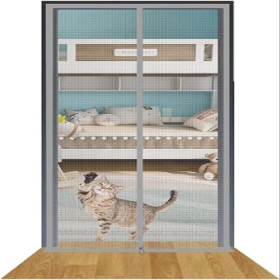 DTREEL Pet Screen Door, for 130 x 220 cm Doorways, Thickened Cat-Resistant Mesh, Silver, 80 x 210 cm