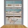 DTREEL Pet Screen Door, for 130 x 220 cm Doorways, Thickened Cat-Resistant Mesh, Silver, 80 x 210 cm view 1