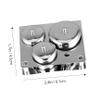 3-Piece Stainless Steel Nail Art Crystal Cups with Lids view 3