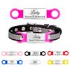 2-Pack Fuchsia Silicone Slide-On Dog Tags with Engraving view 1