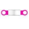 2-Pack Fuchsia Silicone Slide-On Dog Tags with Engraving view 2