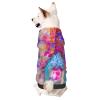 Watercolor Elephants and Flowers Dog Hoodie for Puppies, Kittens, Small and Medium Dogs, and Cats view 1