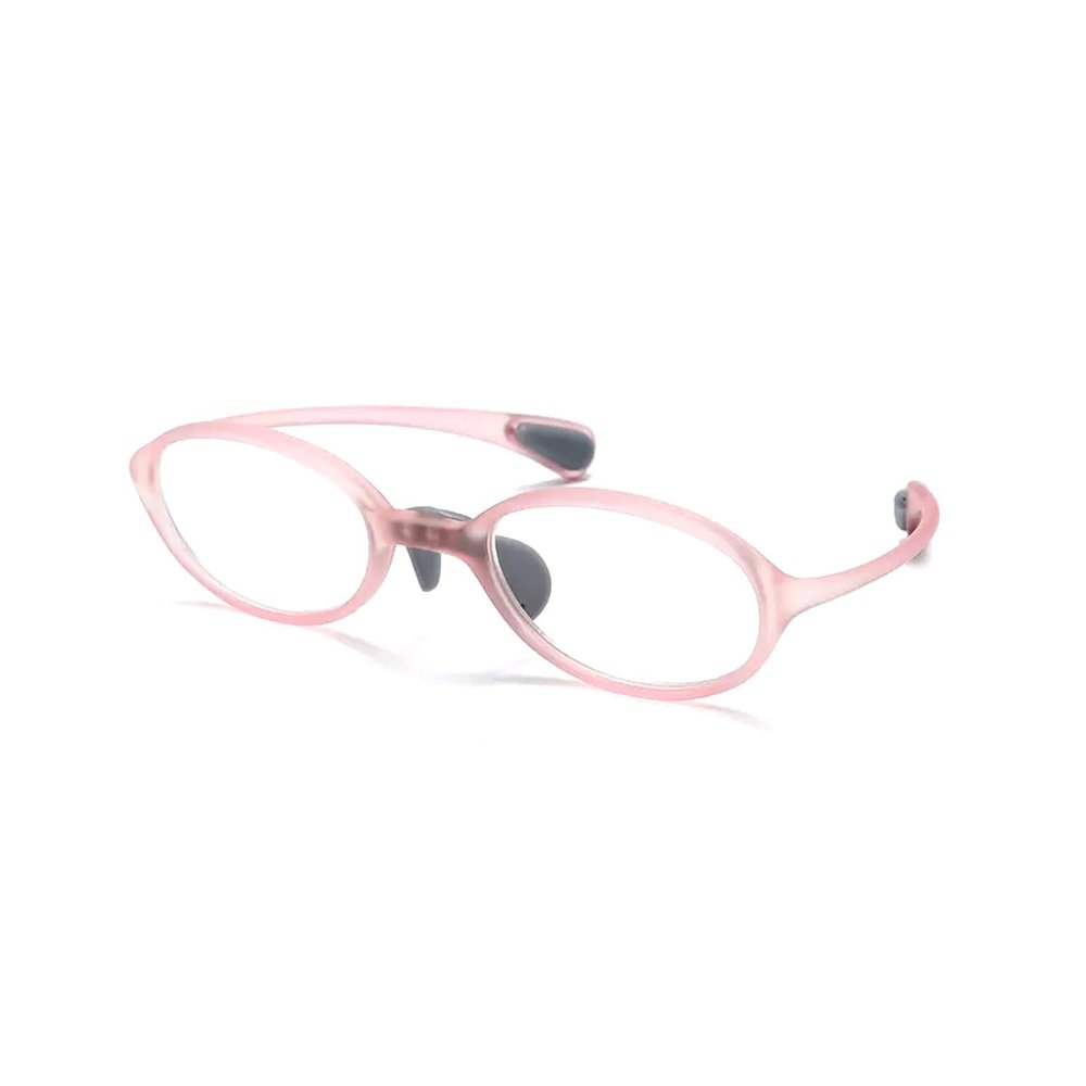 Becool fish Ultra-Light Reading Glasses for Women and Men, Flexible Blue-Light-Blocking Computer Readers, Anti-Eye-Strain Glasses (Pink, 3.5x)