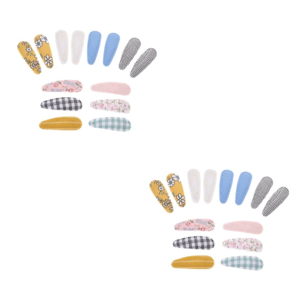 UPKOCH 20-Pair Flower Hair Clips for Girls