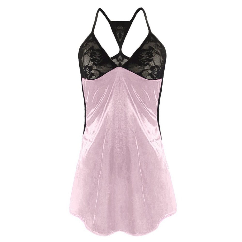 WILLBEST Black Babydoll Lingerie Set
