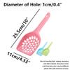 SENRISE Cat Litter Scoop, Plastic, Large, Blue, 3 Pack view 2