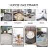 ZLWEI Round Rug and Chair Mat, Non-Slip Floor Decor Mat for Living Room, 80–200 cm Diameter view 3