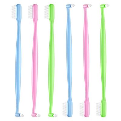 SYEYCW 6-Piece Double-Ended Orthodontic Toothbrush Set
