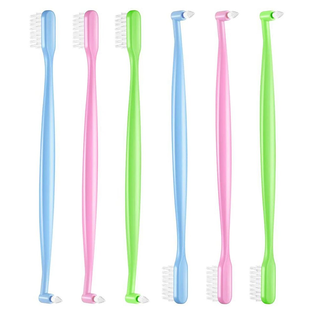 SYEYCW 6-Piece Double-Ended Orthodontic Toothbrush Set