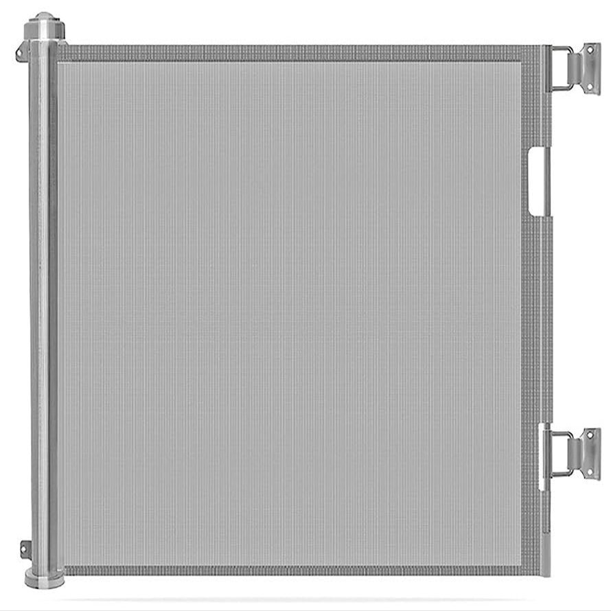 Retractable Stair Gate, 0–300 cm, Gray