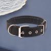 kiskick Durable Pet Collar, Adjustable Nylon, Black, Size L view 4