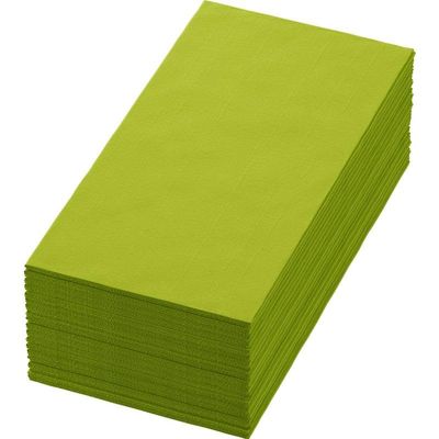 360 Duni Bio Dunisoft Napkins 40 x 40 cm Kiwi, 1/8 Fold