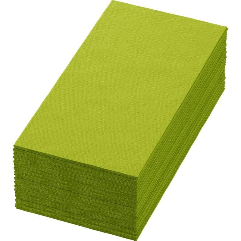 360 Duni Bio Dunisoft Napkins 40 x 40 cm Kiwi, 1/8 Fold