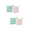 HEMOTON 4-Piece Reusable Diaper and Wet Bag Set, Breathable Linen, Blue view 1
