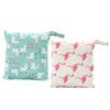 HEMOTON 4-Piece Reusable Diaper and Wet Bag Set, Breathable Linen, Blue view 2