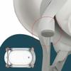 Bambisol Folding Baby Bathtub with Drain Plug and Temperature Indicator | Gray/White view 3