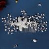 MAGICLULU 4-Piece Starfish Side Hair Combs, Rhinestone Bridal Wedding Hair Accessories view 4