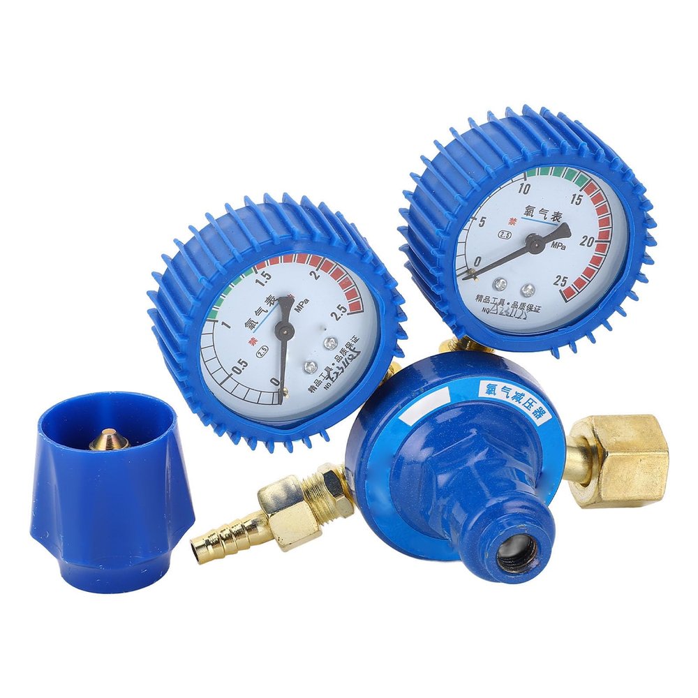 Shock-Resistant Oxygen Pressure Regulator with Precise Adjustment Knob