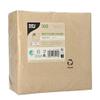 PAPSTAR 100 Napkins, 3-Ply, 1/4 Fold, 33 x 33 cm, Natural, Made from Recycled Paper view 2