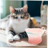 Pink Ceramic Fish-Shaped Food Bowl, Shallow Dish view 3