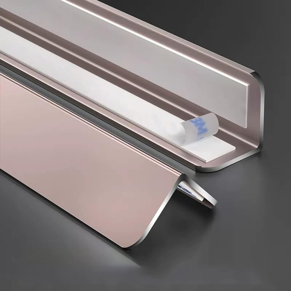 Raouoae 2-Piece Self-Adhesive Aluminum Corner Guard, 80 cm, Color B