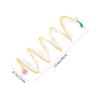 VANZACK 3-Piece Foldable Cat Tunnel Toy for Cats, Interactive Kitten Toy with Crinkle Tunnel and Feathers for Exercise and Playtime view 2