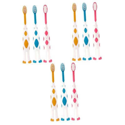 Beavorty 18-Piece Set of Soft Toddler Toothbrushes with Cartoon Design