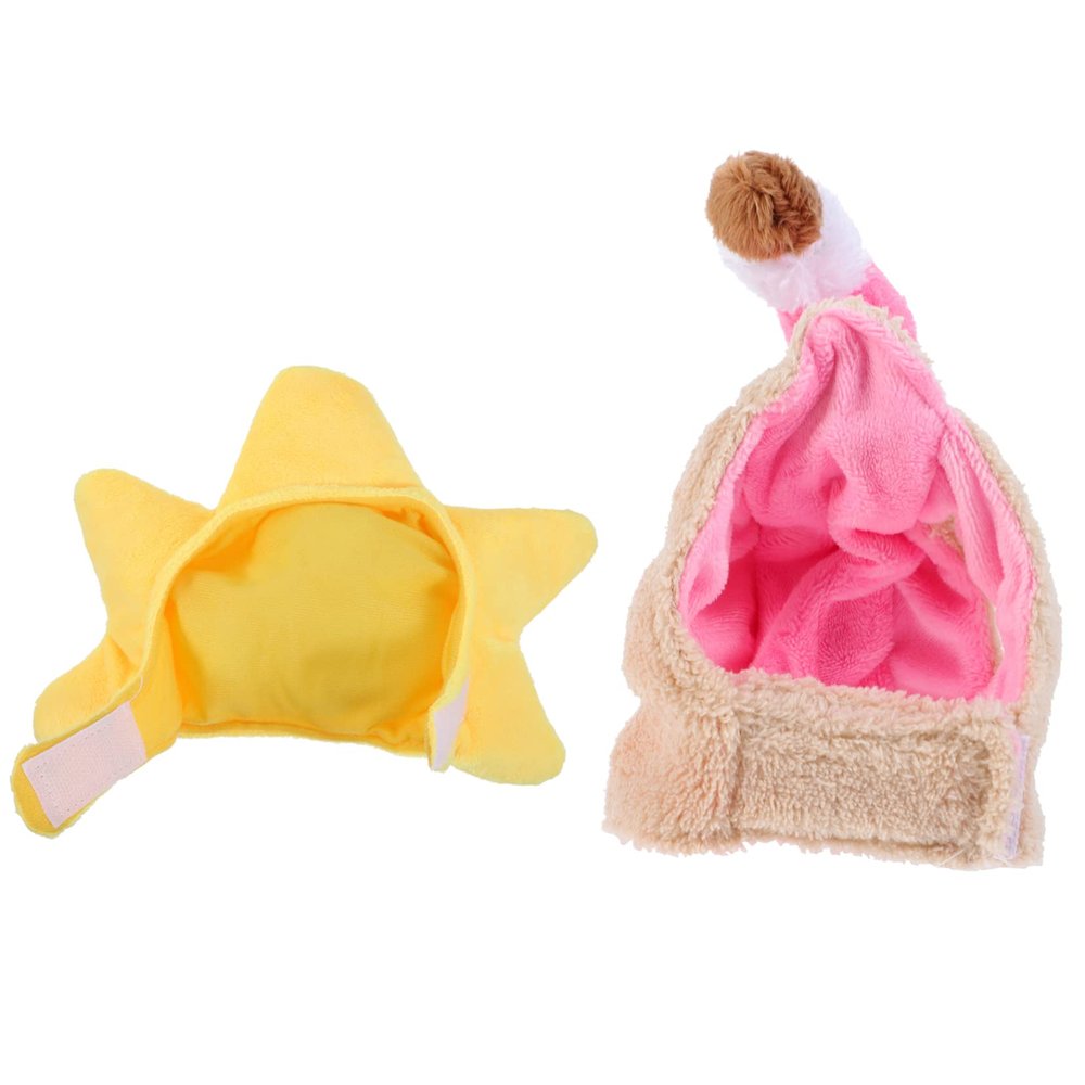 Kisangel 2-Piece Cartoon Pet Hat for Dogs and Cats