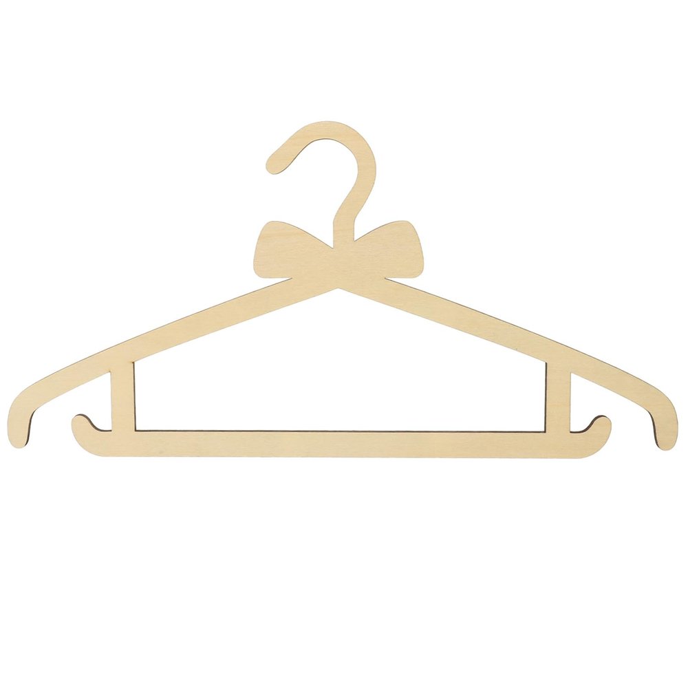 MAGICLULU Wooden Hangers with Bows for Baby, Kids’ and Toddler Clothing, Sturdy and Smooth